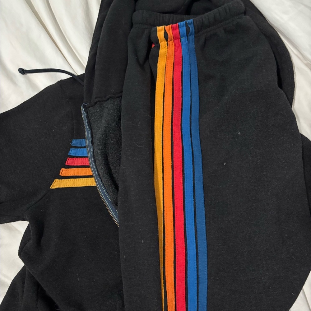 Aviator nation zip up hoodie and sweat pants